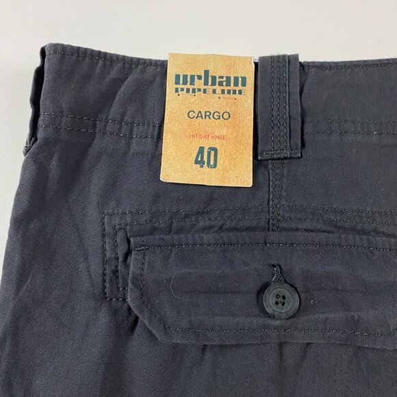 NWT Urban Pipeline Canvas Cargo Pepper Shorts Mens Size 40 Cotton Dark Gray - Picture 4 of 13